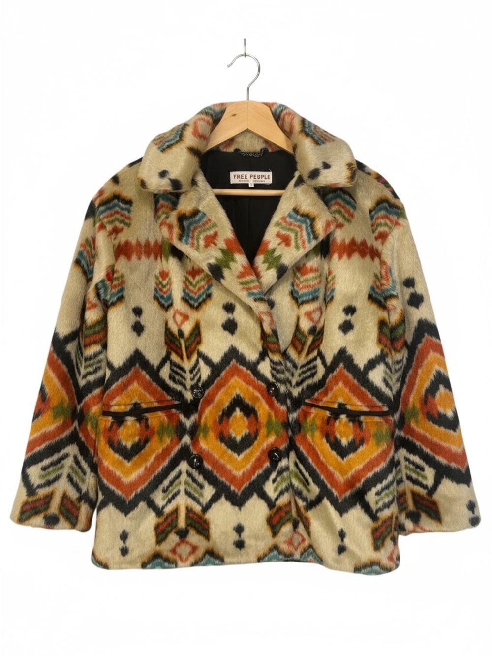 free people Carmella faux fur jacket